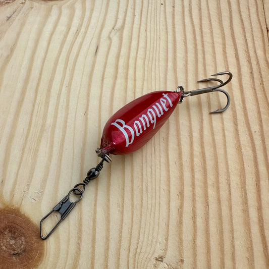 beer can fishing lures ORIGINAL this is THE Famously Original Booze Bait Cork Super Strike Lures Bullet Stubby