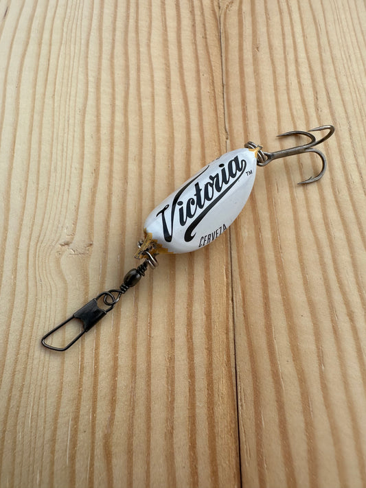 beer bottle fish lure Pabst Blue Ribbon (PBR) Fishing Bobbers 3 Pack Funny Lures Unique Fishing Gift for lure collector Homemade Bottle Top Lure -